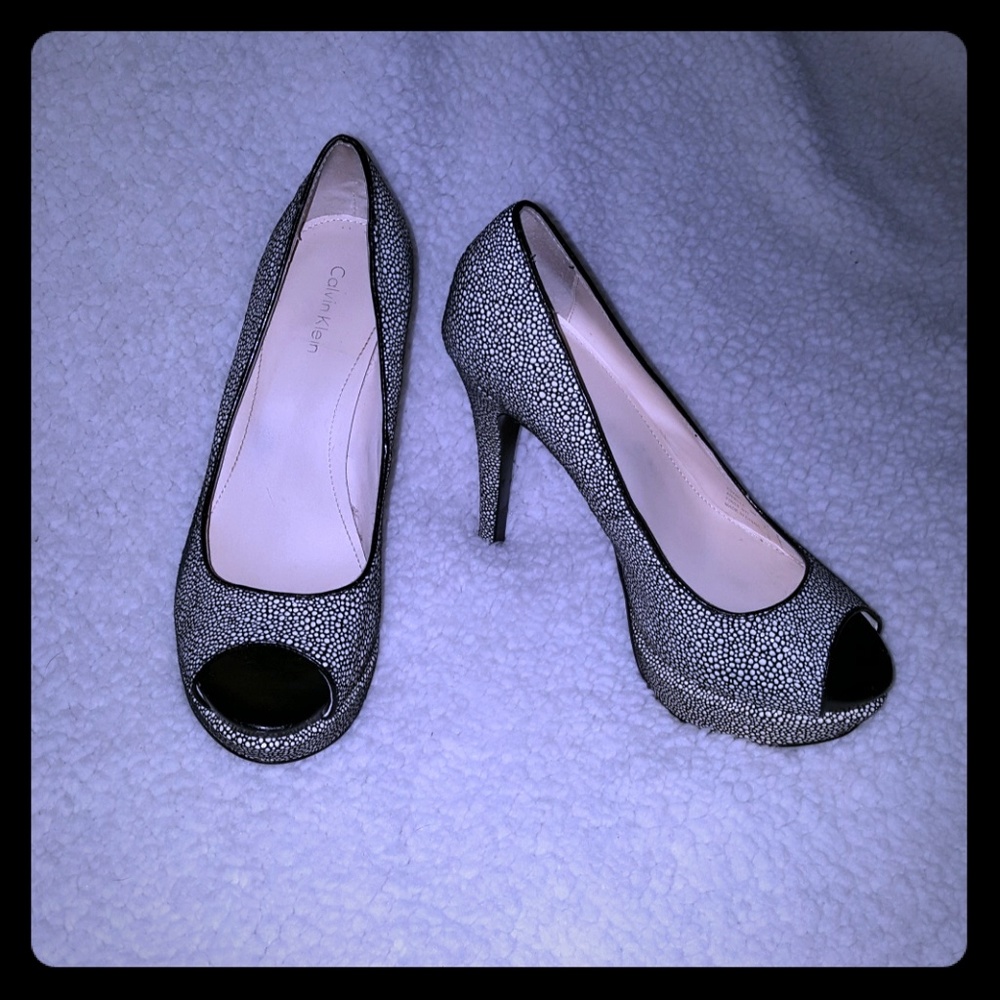 Calvin Klein Peep-toe High Heels